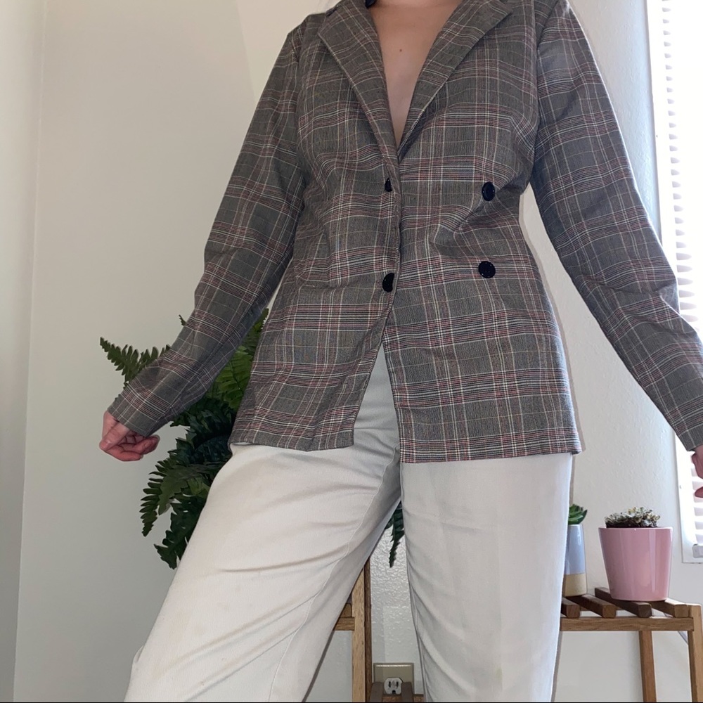 Plaid blazer